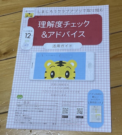 こどもちゃれんじすてっぷの理解度チェック&アドバイス 紙冊子